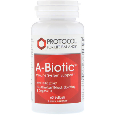 Формула для підтримки імунної системи, A-Biotic, Protocol for Life Balance, 60 капсул