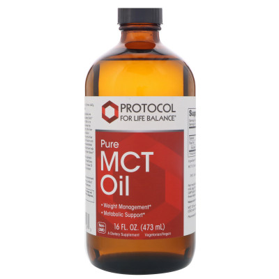 Олія MCT, Pure MCT Oil, Protocol for Life Balance, 473 мл