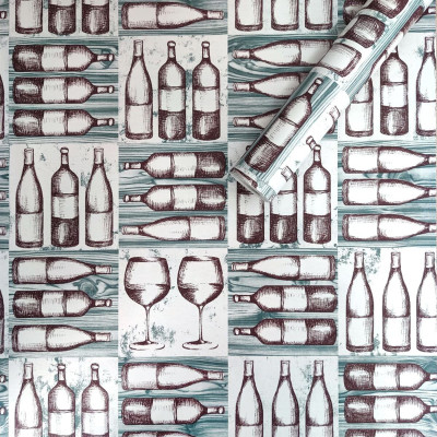 Самоклеющаяся пленка на бумажной основе 0,45х10м х 0,07мм Винная SW-00000798