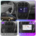 Штатная магнитола Lesko для Chrysler Voyager IV Рестайлинг 2004-2008 экран 10" 1/16Gb Wi-Fi GPS Base