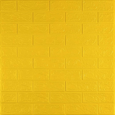 3D панель самоклеющаяся 700х770х3мм кирпич Желтый (010-3) SW-00001894