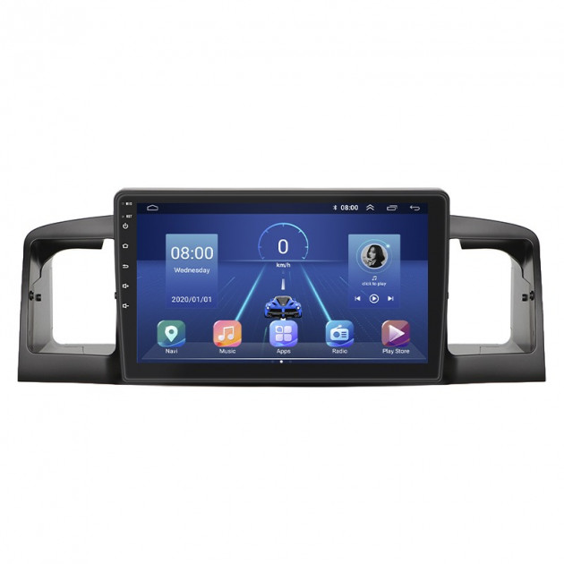 Штатная магнитола Lesko для BYD F3 I 2005-2013 экран 9" 2/32Gb 4G Wi-Fi GPS Top