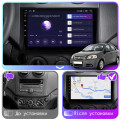 Штатная магнитола Lesko для Chevrolet Aveo I Рестайлинг 2006-2012 экран 9" 4/64Gb CarPlay 4G Wi-Fi GPS Prime