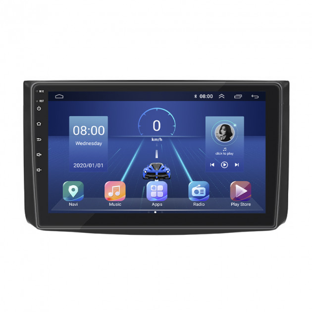 Штатная магнитола Lesko для Chevrolet Aveo I Рестайлинг 2006-2012 экран 9" 4/64Gb 4G Wi-Fi GPS Top