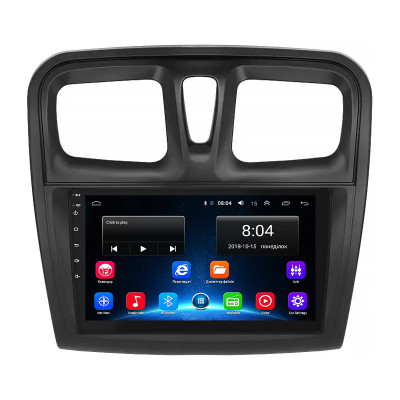 Штатная магнитола Lesko для Dacia Logan II 2012-2016 экран 9" 2/32Gb Wi-Fi GPS Base