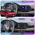 Штатная магнитола Lesko для Fiat 500L I 2012-2017 экран 10" 4/32Gb 4G Wi-Fi GPS Top