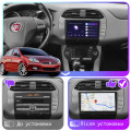 Штатная магнитола Lesko для Fiat Bravo II 2007-2014 экран 9" 2/32Gb CarPlay 4G Wi-Fi GPS Prime