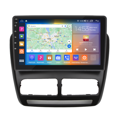 Штатная магнитола Lesko для Fiat Doblo II 2009-2015 экран 10" 2/32Gb CarPlay 4G Wi-Fi GPS Prime