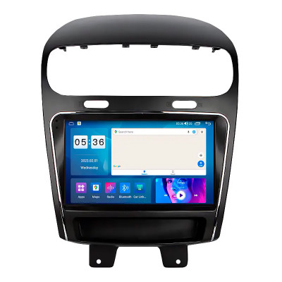 Штатная магнитола Lesko для Fiat Freemont  2011-2016 экран 9" 2/32Gb CarPlay 4G Wi-Fi GPS Prime