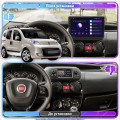 Штатная магнитола Lesko для Fiat Qubo I 2007-2016 экран 10" 4/64Gb CarPlay 4G Wi-Fi GPS Prime