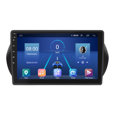 Штатная магнитола Lesko для Fiat Qubo I 2007-2016 экран 10" 4/64Gb 4G Wi-Fi GPS Top