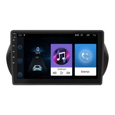 Штатная магнитола Lesko для Fiat Qubo I Рестайлинг 2016-2019 экран 10" 1/16Gb Wi-Fi GPS Base