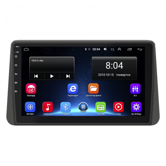 Штатная магнитола Lesko для Fiat Tipo 356 2015-2020 экран 9" 2/32Gb Wi-Fi GPS Base