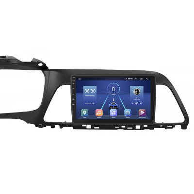 Штатная магнитола Lesko для Hyundai Sonata VII (LF) 2014-2017 экран 9" 2/32Gb 4G Wi-Fi GPS Top