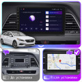 Штатная магнитола Lesko для Hyundai Sonata VII (LF) 2014-2017 экран 9" 4/64Gb 4G Wi-Fi GPS Top