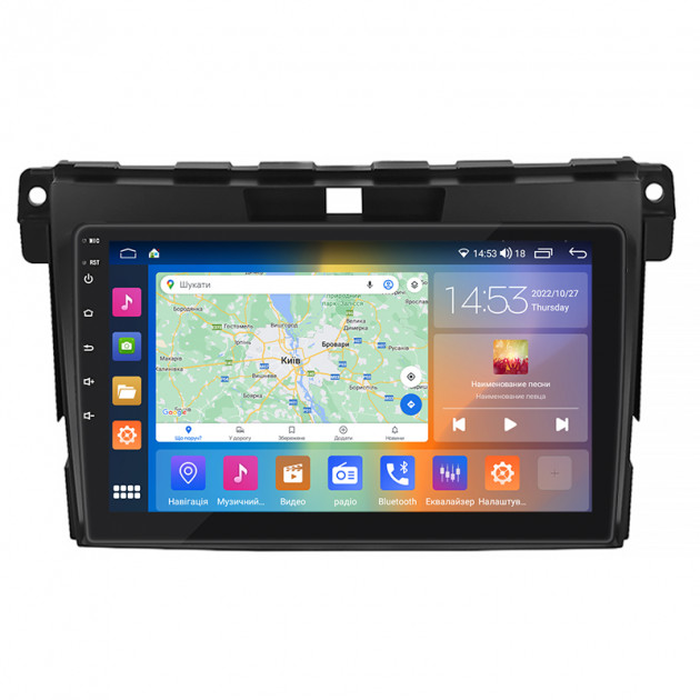 Штатная магнитола Lesko для Mazda CX-7 I Рестайлинг 2009-2012 экран 9" 4/64Gb CarPlay 4G Wi-Fi GPS Prime