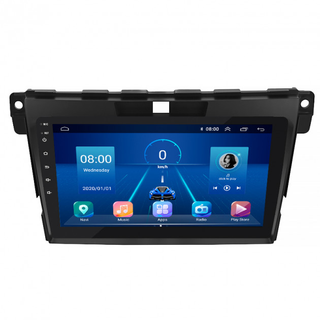 Штатная магнитола Lesko для Mazda CX-7 I Рестайлинг 2009-2012 экран 9" 6/128Gb 4G Wi-Fi GPS Top