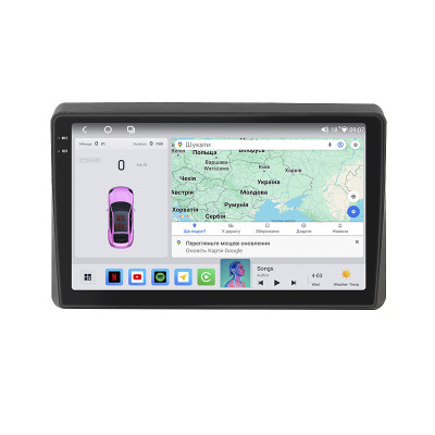 Штатная магнитола Lesko для Opel Movano  2019-2021 экран 10" 4/64 QLED CarPlay 4G Wi-Fi GPS 360 Prime