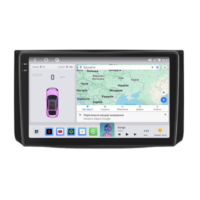 Штатная магнитола Lesko для Ravon Nexia R3  2015-2020 экран 9" 4/64 QLED CarPlay 4G Wi-Fi GPS 360 Prime