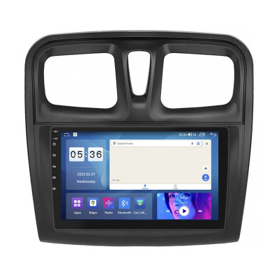 Штатная магнитола Lesko для Renault Logan II ver 2 2012-2018 экран 10" 2/32Gb CarPlay 4G Wi-Fi GPS Prime