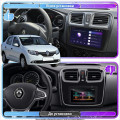 Штатная магнитола Lesko для Renault Logan II ver 2 2012-2018 экран 10" 4/64Gb 4G Wi-Fi GPS Top
