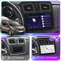 Штатная магнитола Lesko для Renault Sandero II Рестайлинг 2018-н.в экран 10" 4/64Gb CarPlay 4G Wi-Fi GPS Prime