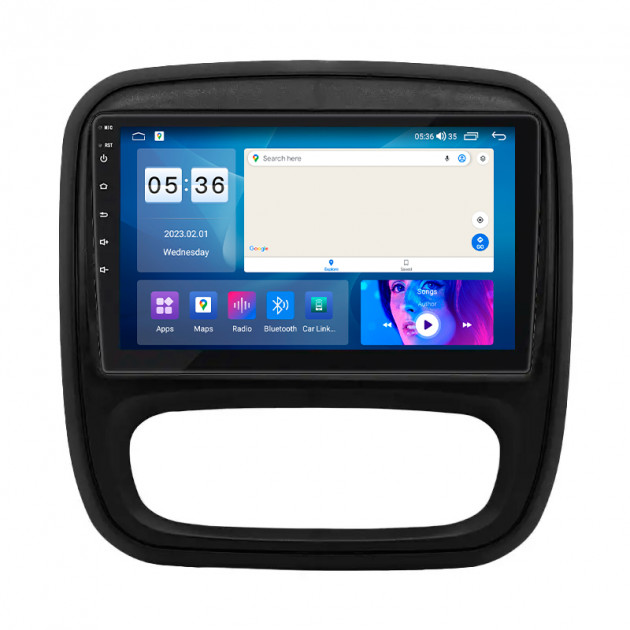 Штатная магнитола Lesko для Renault Trafic III 2014-2021 экран 9" 2/32Gb CarPlay 4G Wi-Fi GPS Prime