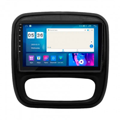 Штатная магнитола Lesko для Renault Trafic III 2014-2021 экран 9" 4/64Gb CarPlay 4G Wi-Fi GPS Prime
