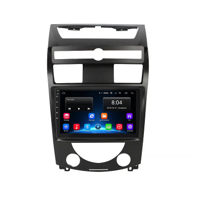 Штатная магнитола Lesko для SsangYong Rexton II ver 2 2006-2012 экран 10" 2/32Gb Wi-Fi GPS Base