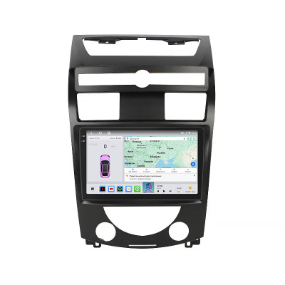 Штатная магнитола Lesko для SsangYong Rexton II ver 2 2006-2012 экран 10" 4/64 QLED CarPlay 4G Wi-Fi GPS 360 Prime