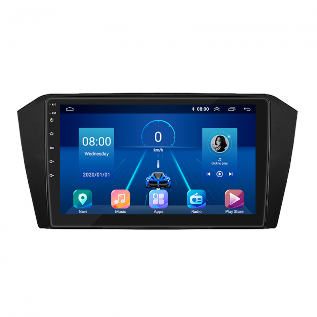 Штатная магнитола Lesko для Volkswagen Passat B8 2014-2020 экран 10" 4/64Gb 4G Wi-Fi GPS Top