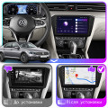 Штатная магнитола Lesko для Volkswagen Passat B8 Рестайлинг 2019-н.в. экран 10" 2/32Gb CarPlay 4G Wi-Fi GPS Prime