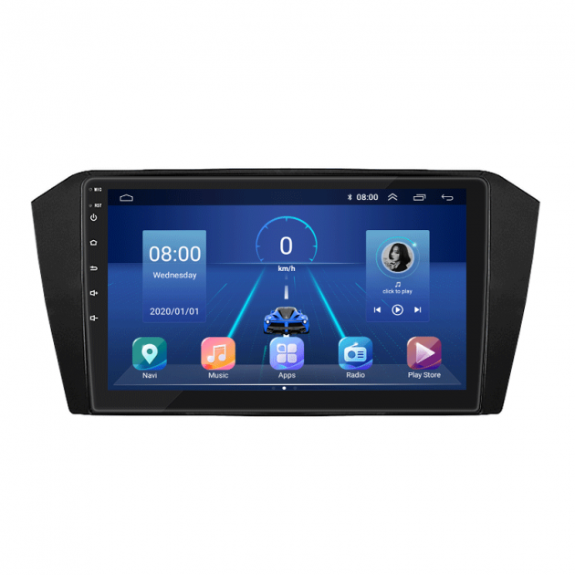 Штатная магнитола Lesko для Volkswagen Passat B8 Рестайлинг 2019-н.в. экран 10" 4/32Gb 4G Wi-Fi GPS Top