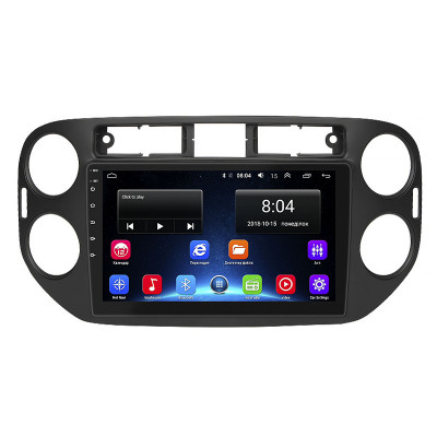 Штатная магнитола Lesko для Volkswagen Tiguan I Рестайлинг 2011-2017 экран 9" 2/32Gb Wi-Fi GPS Base