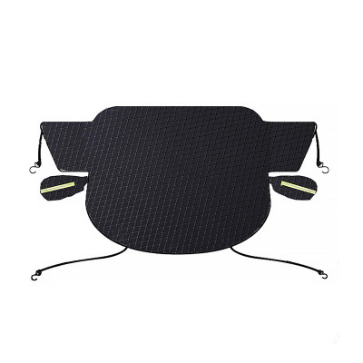 Защитная накидка чехол 12838 Green на лобовое стекло и зеркала от снега и солнца на магнитах 260*114 см