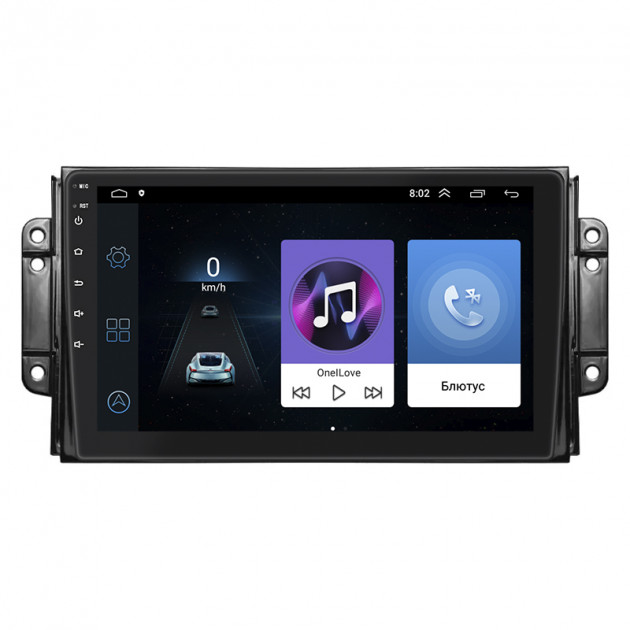 Штатная магнитола Lesko для Chery Tiggo 2 I 2016-2020 экран 9" 1/16Gb Wi-Fi GPS Base