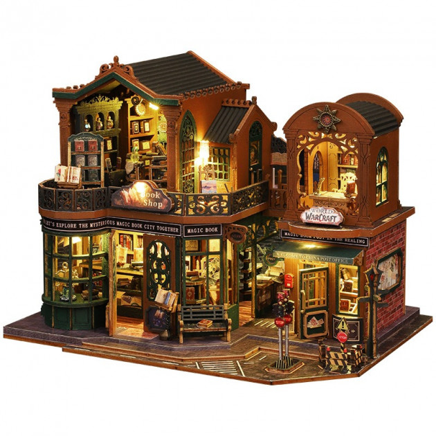 Румбокс магический дом конструктор DIY House ES017 Twilight Book Cityt сборный румбокс