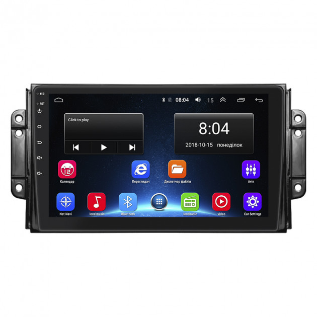 Штатная магнитола Lesko для Chery Tiggo 2 I 2016-2020 экран 9" 2/32Gb Wi-Fi GPS Base