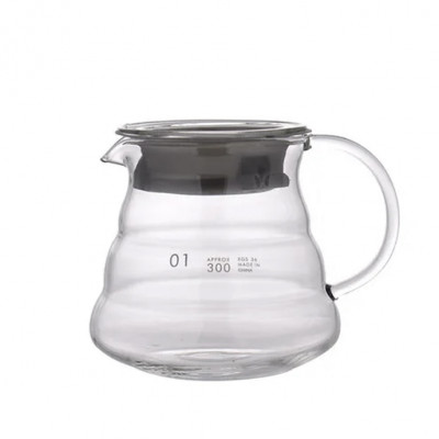Сервер Choxila 11736 графин для приготовления кофе заварник для пуровера стеклянный 300 мл