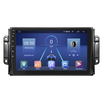 Штатная магнитола Lesko для Chery Tiggo 2 I 2016-2020 экран 9" 4/64Gb 4G Wi-Fi GPS Top