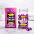 Витаминные капсулы для волос Sevich Hair Vitamin с марокканским маслом для восстановления окрашенных волос фиолетовые 30шт