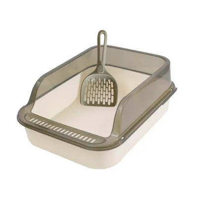 Туалет для кошек с лопаткой Taotaopets 221120 40*28*16 cm Beige