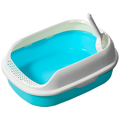 Туалет для кошек с лопаткой Taotaopets 226611 40*29*13,5 см Blue