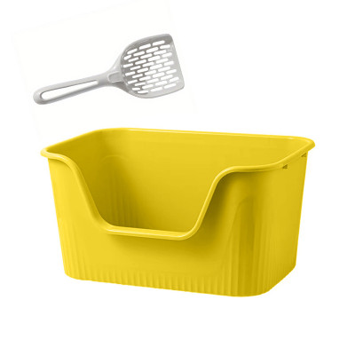 Туалет лоток для кошек с лопаткой Taotaopets 262207 Yellow