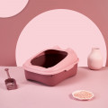 Туалет для кошек с лопаткой Taotaopets 268802 лоток для котов 40*30*18,5 cm Pink