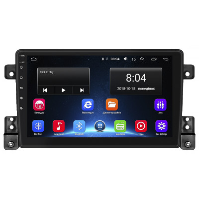 Штатная магнитола Lesko для Suzuki Grand Vitara III 2005-2008 экран 9" 2/32Gb Wi-Fi GPS Base