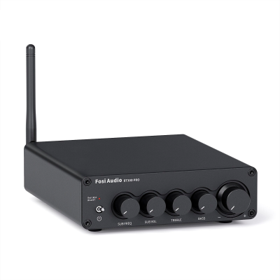 Підсилювач звуку Fosi Audio BT30D Pro black + блок живлення 32V. Bluetooth 5.0, 2x165W+350W