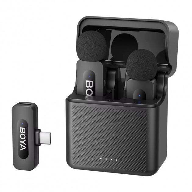 Мікрофон петличний бездротовий BOYA BY-V30 (Type-C) black
