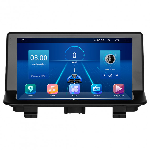 Штатная магнитола Lesko для Audi RS Q3 I (8U) 2013-2015 экран 9" 4/32Gb 4G Wi-Fi GPS Top