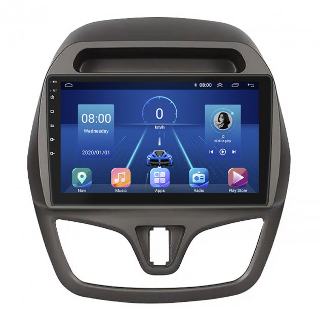 Штатная магнитола Lesko для Chevrolet Spark IV 2015-2018 экран 9" 4/32Gb 4G Wi-Fi GPS Top